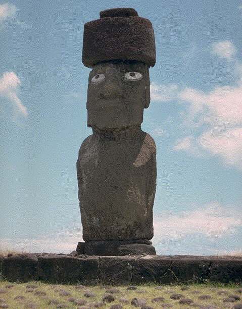 Moai con pukao